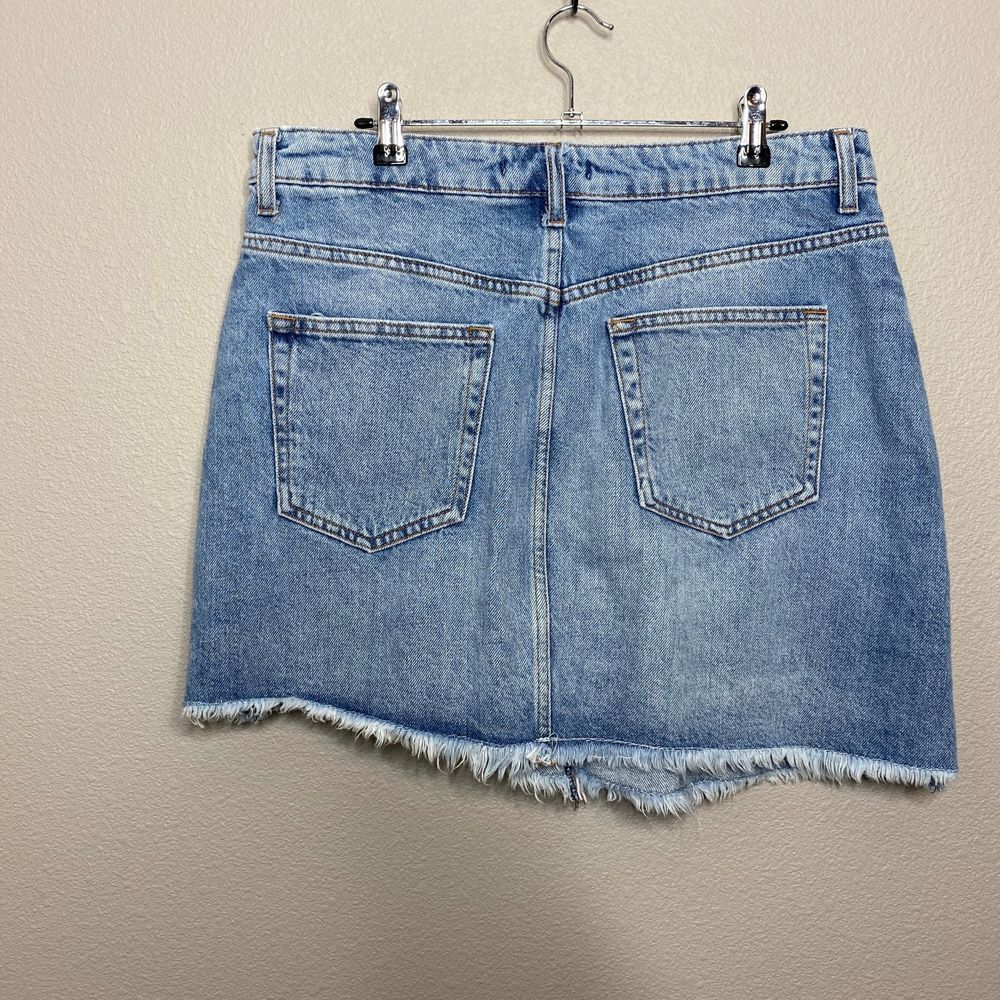 NWT‎ Zara Denim Bejeweled Embroidered Skirt Boho - Picture 3 of 8